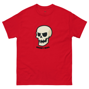 Grumpy Skull Cartoon Tee