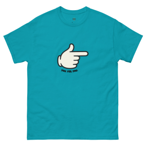 You Yes You Pointing Hand Cartoon Tee