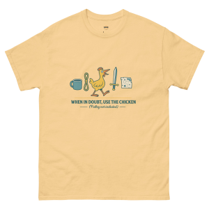When in Doubt Use the Chicken T-Shirt Monkey Island Inspired Design